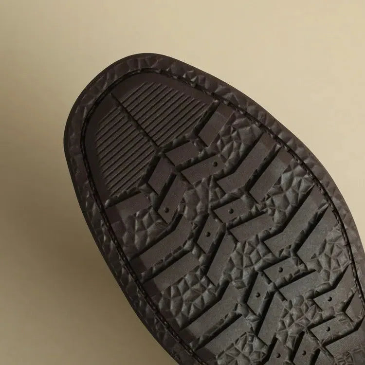 Italian Leather Flat Sandals for Women - Adjustable Straps, Comfortable Summer Footwear for Everyday Wear