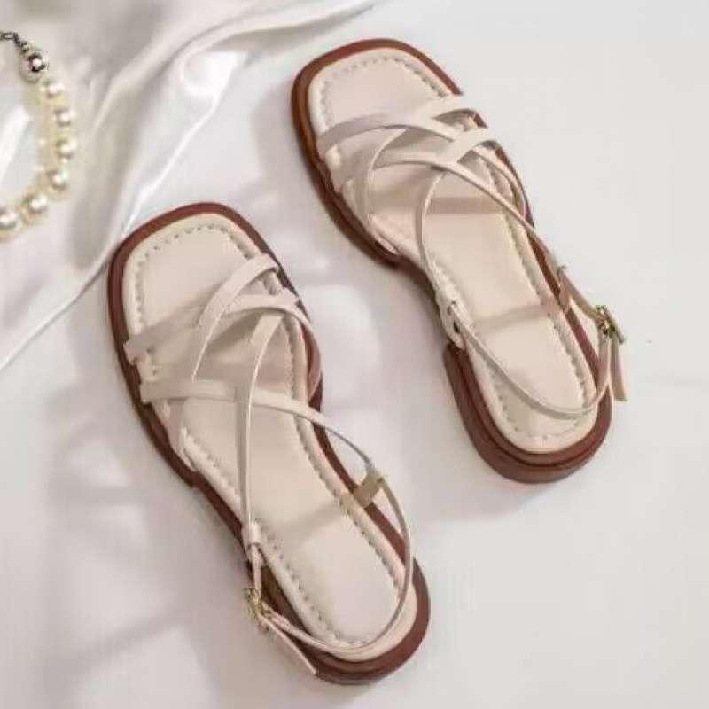 Italian Leather Sandals for Women - Adjustable Strap Design - Comfortable Summer Footwear