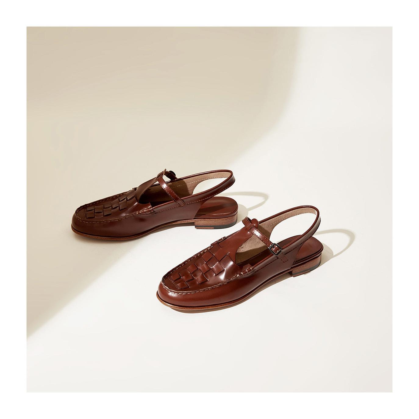 Leather Summer Sandals for Women - Comfortable Straps and Stylish Design for Casual Wear