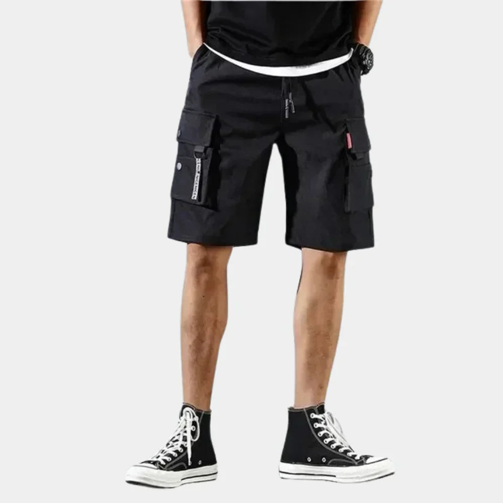 Men's Cargo Shorts - Durable Cotton Blend - Casual Outdoor Style - Multi-Pocket Design for Everyday Wear