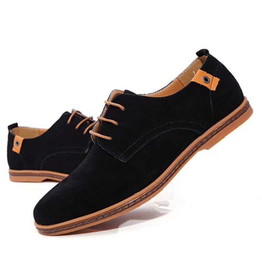 Men's Lace-Up Oxford Shoes with Stitching Detail for Formal and Casual Occasions - Versatile Footwear for Every Wardrobe