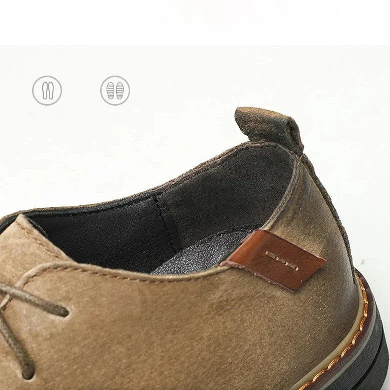 Men's Leather Oxford Shoes - Classic Formal Dress Shoes for Business and Special Occasions