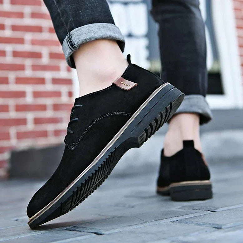 Men's Leather Oxford Shoes - Classic Formal Dress Shoes for Business and Special Occasions