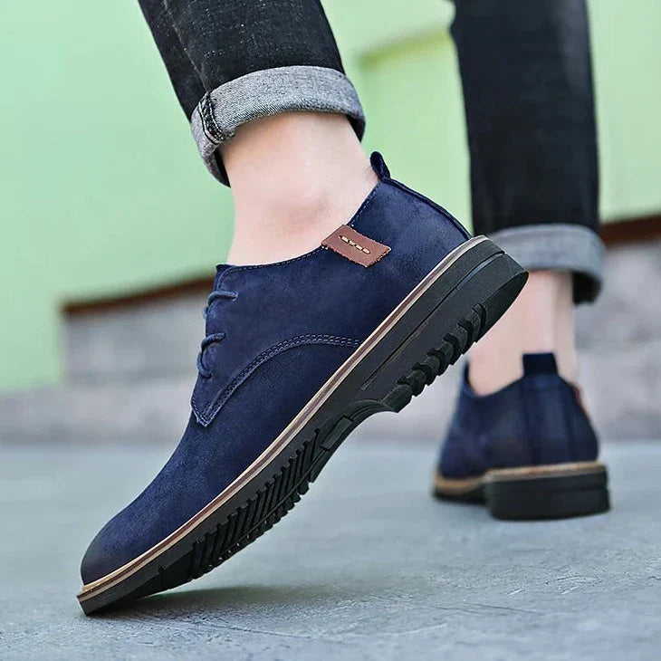 Men's Leather Oxford Shoes - Classic Formal Dress Shoes for Business and Special Occasions