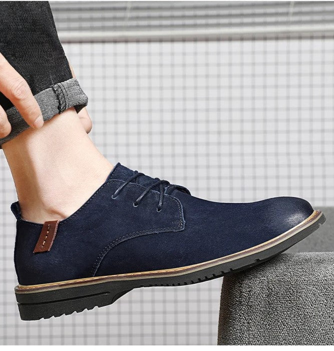 Men's Leather Oxford Shoes - Classic Formal Dress Shoes for Business and Special Occasions