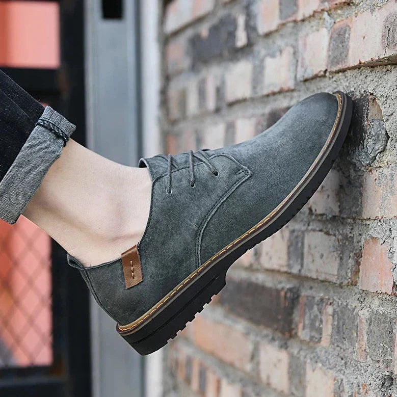 Men's Leather Oxford Shoes - Classic Formal Dress Shoes for Business and Special Occasions