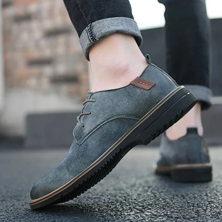 Men's Leather Oxford Shoes - Classic Formal Dress Shoes for Business and Special Occasions