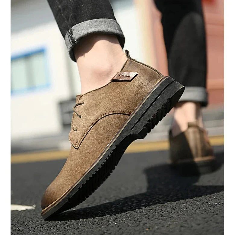 Men's Leather Oxford Shoes - Classic Formal Dress Shoes for Business and Special Occasions