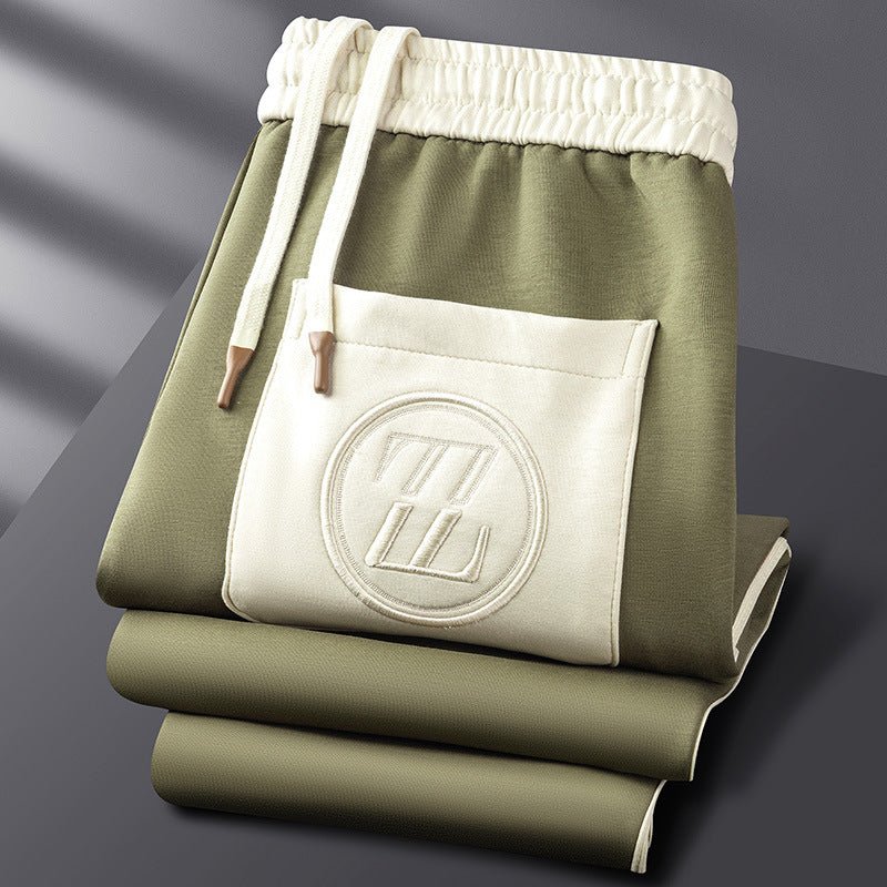 Men's Lightweight Zip Jacket and Pants Tracksuit Set - Comfortable Athletic Wear for Gym and Casual Activities