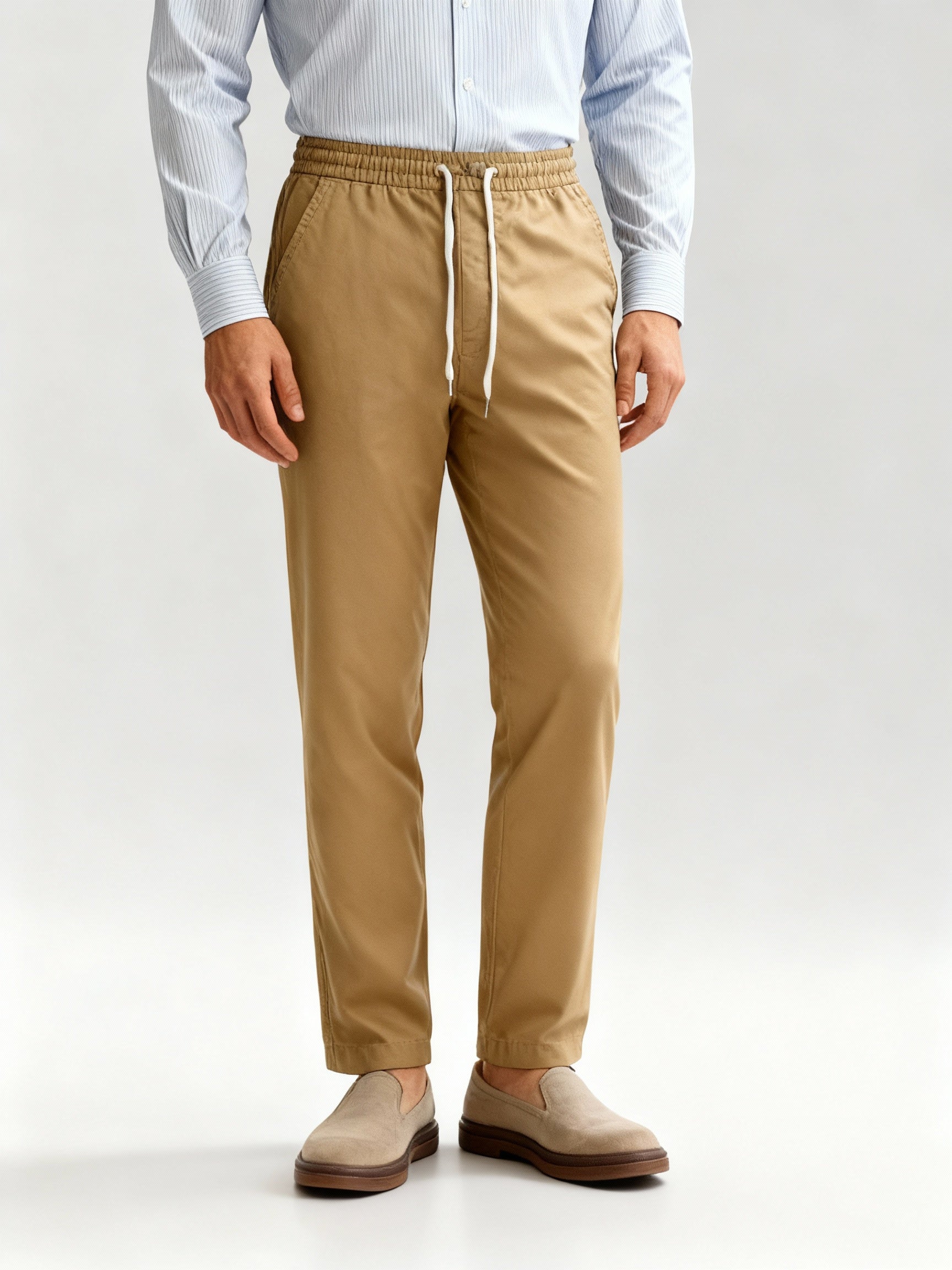 Men's Stretch Fit Pants - Comfortable Fabric - Casual Style - Ideal for Everyday Wear - Available in Multiple Sizes