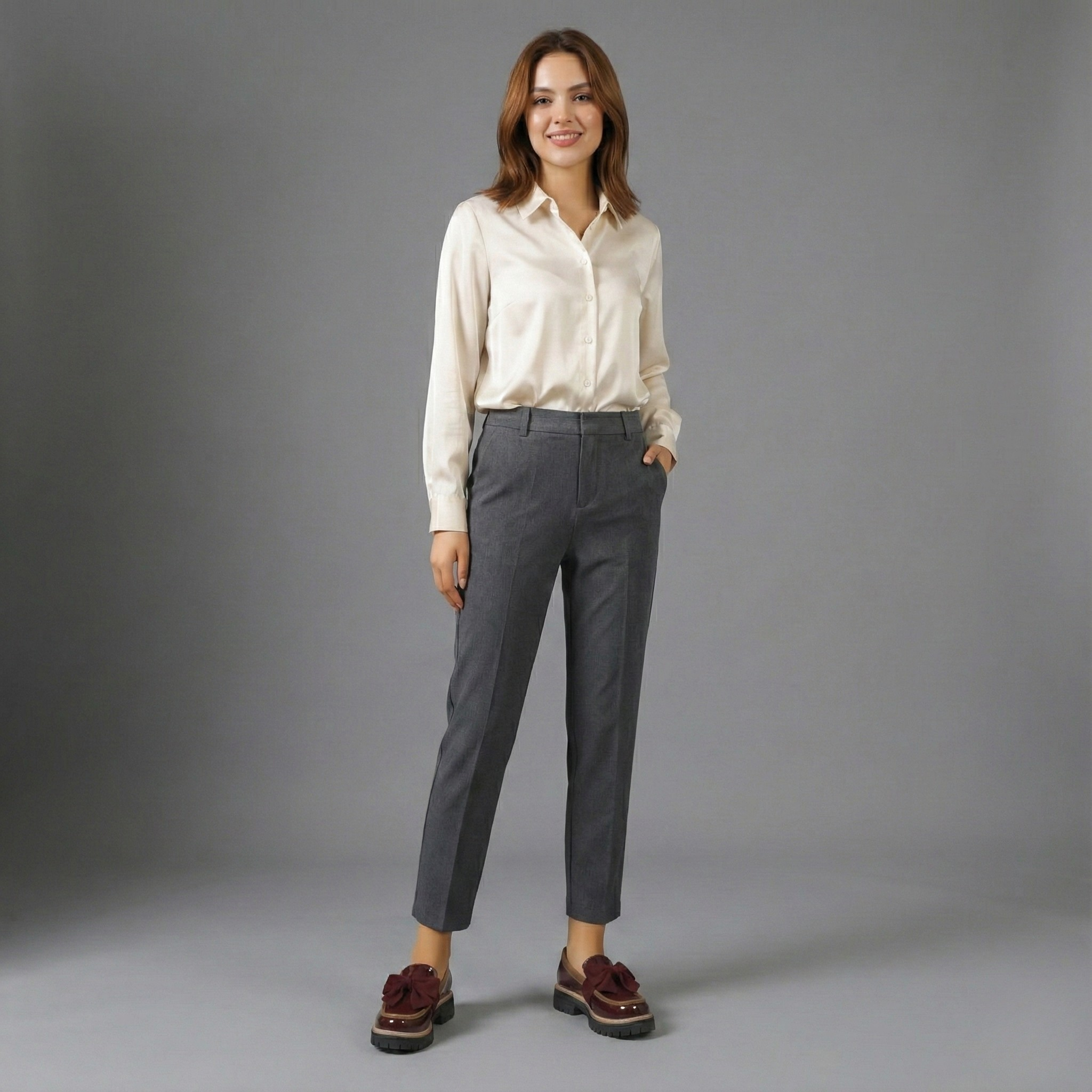 Retro Bowknot Thick-Soled Women's Shoes - Stylish and Comfortable Footwear for Casual Wear